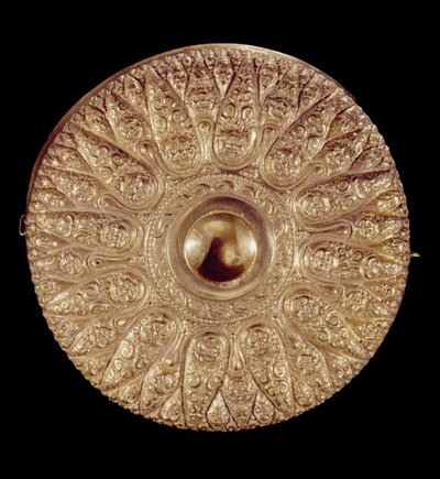 Libation bowl with embossed decorations in the shape of a multipetaled rosette by Greek School